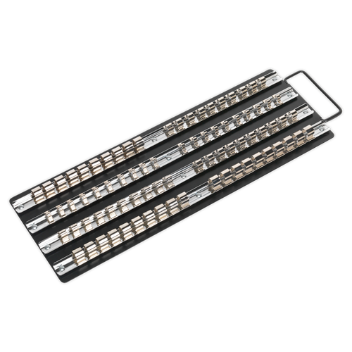 Premier Socket Rail Tray 1/4", 3/8" & 1/2"Sq Drive - Black