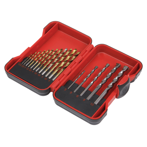 HSS/Masonry Drill Bit Set 17pc