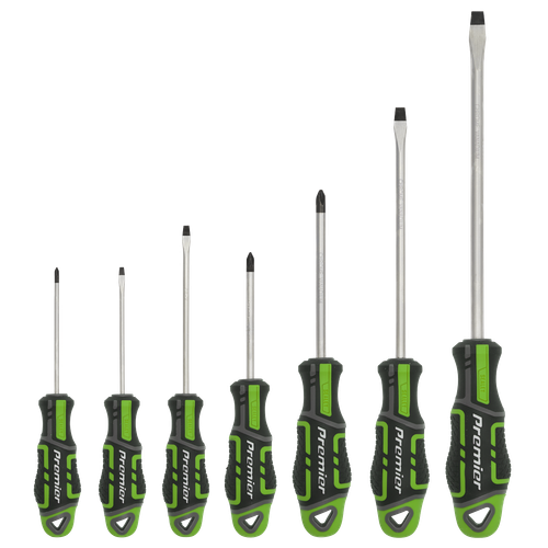 Premier GripMAX® Screwdriver Set 7pc - Hi-Vis Green
