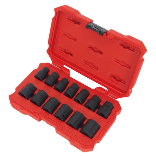 Premier Lock-On™ Impact Socket Set 1/2"Sq Drive 13pc
