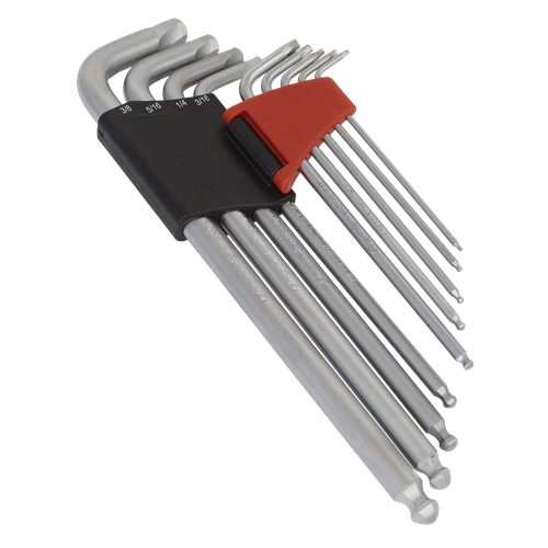 Premier Imperial Lock-On™ Extra-Long Ball-End Hex Key Set 9pc