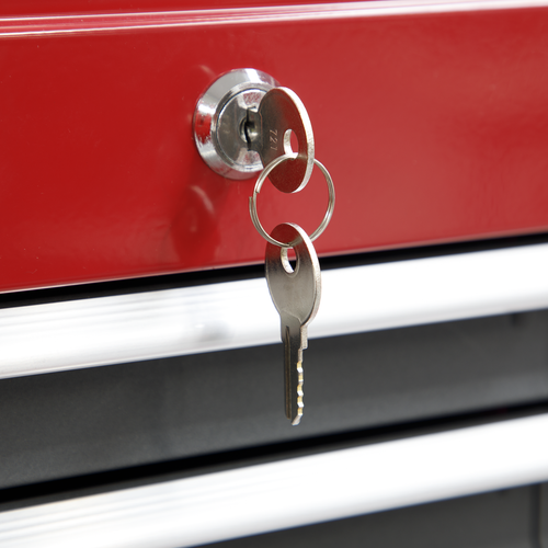 American PRO® Topchest 6 Drawer - Red/Grey