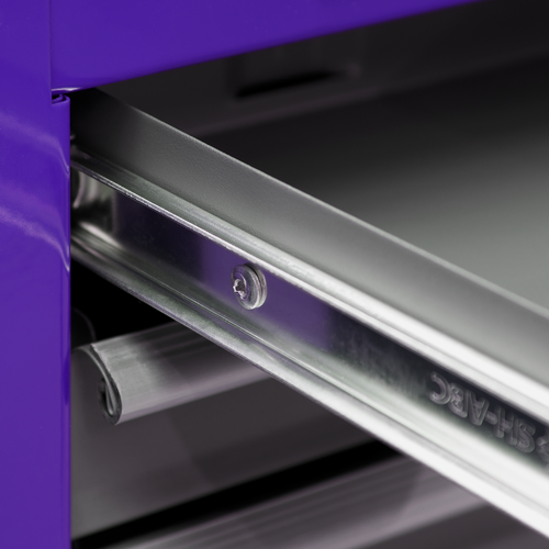 American PRO® Mid-Box Tool Chest 3 Drawer - Purple/Grey