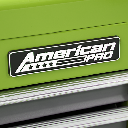 American PRO® Mid-Box Tool Chest 3 Drawer - Green/Grey
