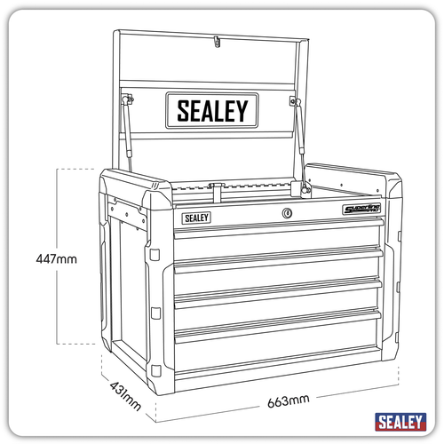 Superline PRO® Topchest 4 Drawer