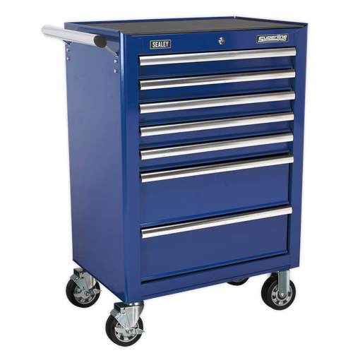 Superline PRO® Topchest, Mid-Box Tool Chest & Rollcab Combination 14 Drawer - Blue