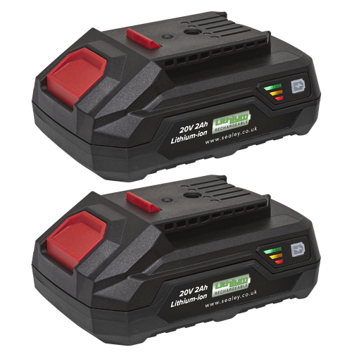 SV20 Series Power Tool Battery 20V 2Ah - Pack of 2