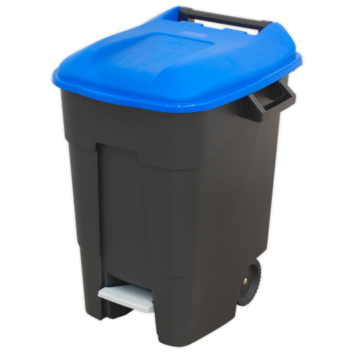 Refuse/Wheelie Bin with Foot Pedal 100L - Blue