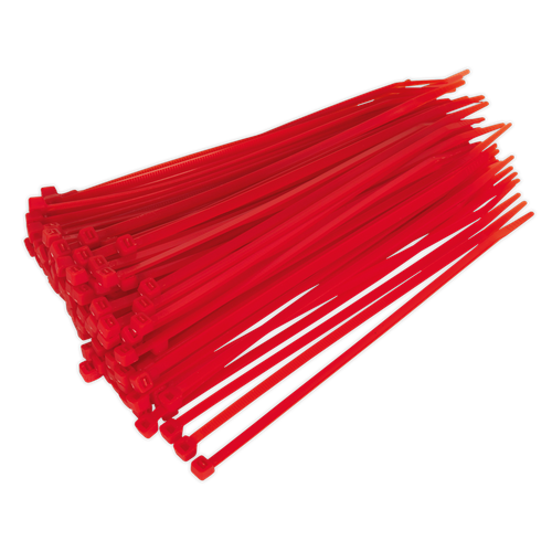 Cable Tie 200 x 4.4mm, Red - Pack of 100