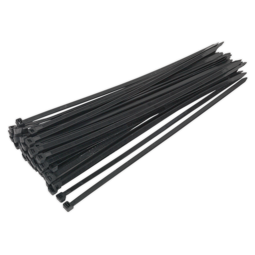 Cable Tie 350 x 7.6mm, Black - Pack of 50