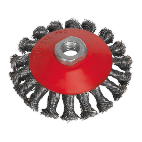 100mm Conical Wire Brush M10 x 1.5mm