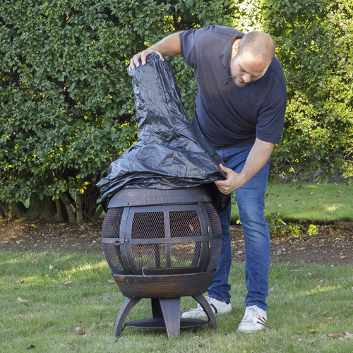 Dellonda Fire Pit, PVC Cover, Water-Resistant, Heavy Duty with Drawstrings for DG112