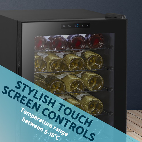 Baridi 28 Bottle Tabletop Wine Fridge & Cooler