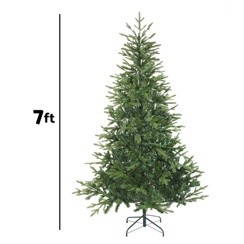Dellonda Artificial Hinged Christmas Tree 7ft(210cm)