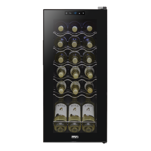 Baridi 18 Bottle Wine Fridge & Cooler - Black