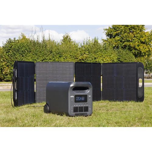 Dellonda Portable Power Station 3000W & ETFE Foldable Solar Panel 220W