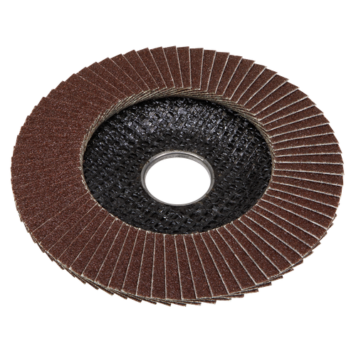 115mm Aluminium Oxide Flap Discs 80Grit 22mm Bore - Pack of 10