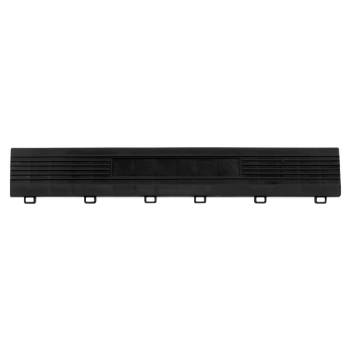 Polypropylene Floor Tile Edge 400 x 60mm, Black Female - Pack of 6
