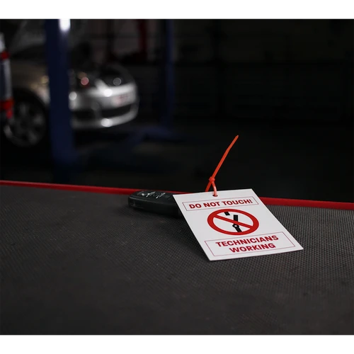 Hybrid/Electric Vehicle Keyring Warning Tag
