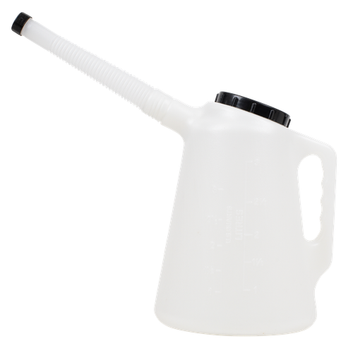 Oil Container with Black Lid & Flexible Spout 3L