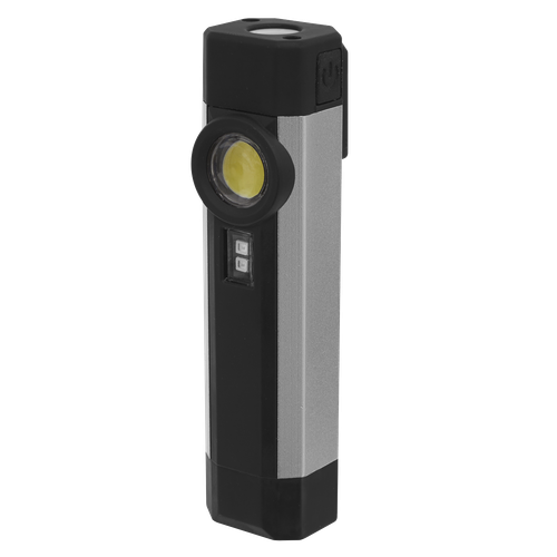 Rechargeable Aluminium Pocket Light with UV 3W COB & 1W SMD LED