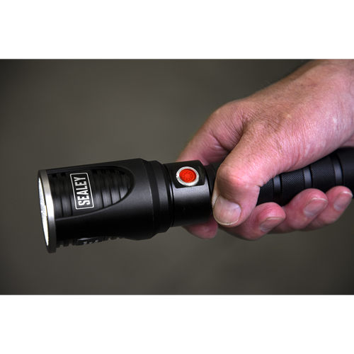 Rechargeable Aluminium Torch with Adjustable Focus 60W COB LED