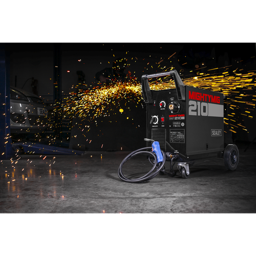 Professional Gas/Gasless MIG Welder with Euro Torch 210A