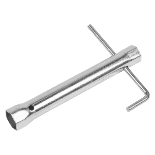 Long Reach Double End Spark Plug Box Spanner with L-Bar 18/21mm