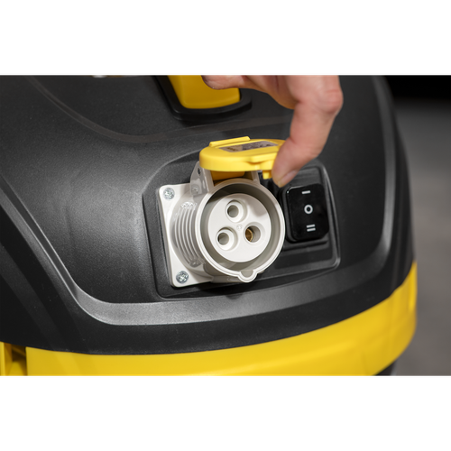 BuilderVac® Wet & Dry Vacuum Cleaner 15L Stainless Steel Drum M Class Filtration 110V