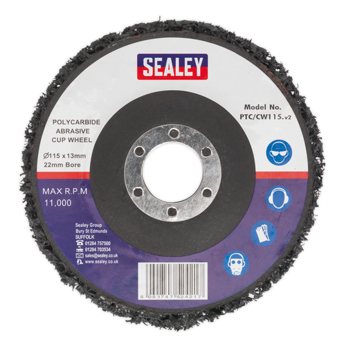 Polycarbide Cup Wheel 115 x 13 x 22mm