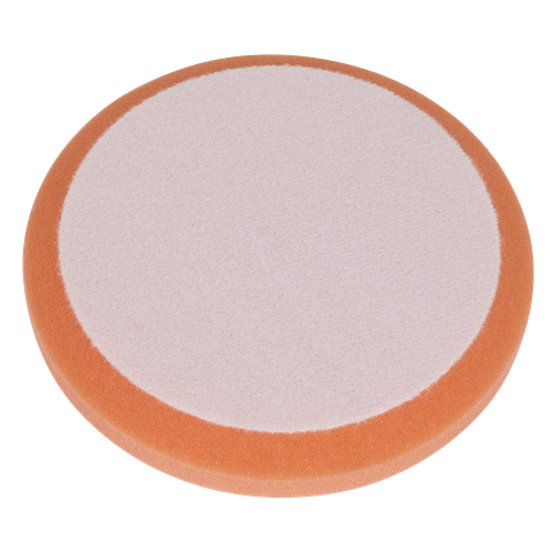 Hook-and-Loop Buffing & Polishing Foam Head 150 x 25mm - Orange/Firm