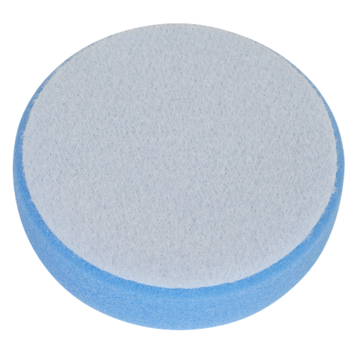 Hook-and-Loop Buffing & Polishing Foam Head 80 x 25mm - Blue/Medium
