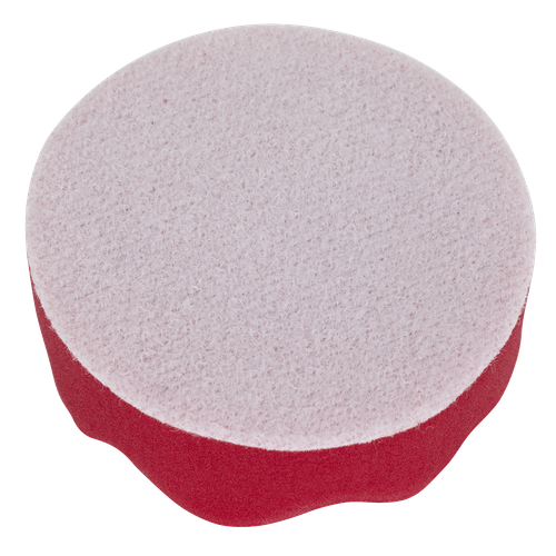 Hook-and-Loop Buffing & Polishing Foam Head 80 x 25mm - Red/Ultra-Soft