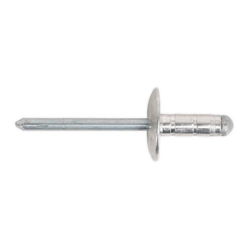 Aluminium Multi-Grip Large Flange Rivet 4.8 x 13mm - Pack of 200