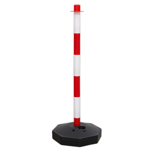 Red/White Post with Base