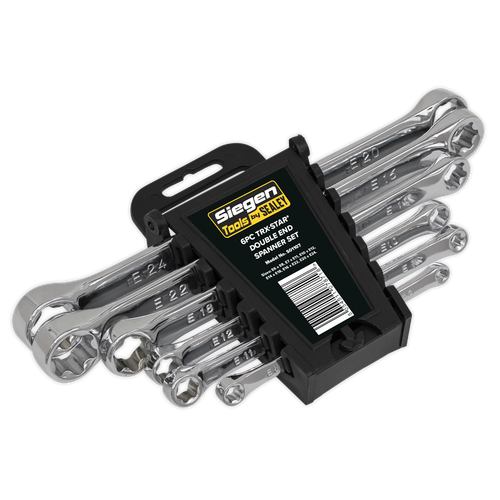 Siegen TRX-Star* Double End Spanner Set 6pc
