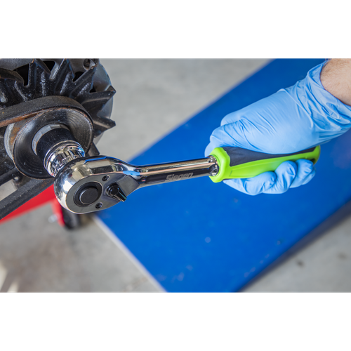 Siegen Pear-Head Ratchet Wrench with Flip Reverse 1/2"Sq Drive