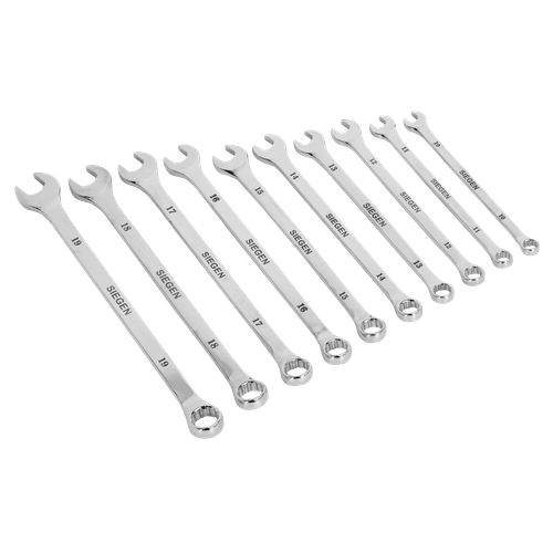 Siegen Extra-Long Combination Spanner Set 10pc