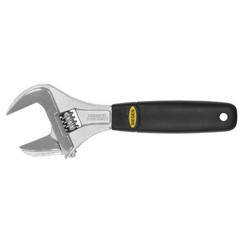 Siegen Adjustable Wrench with Extra-Wide Jaw Capacity 200mm
