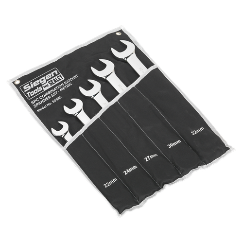 Siegen Combination Ratchet Spanner Set 5pc
