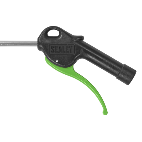 Air Blow Gun with Angled Lance Ø8mm 480mm with 1/4"BSP Air Inlet