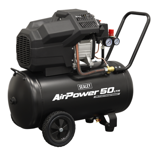 50L Oil Free V-Twin Direct Drive Air Compressor 3hp