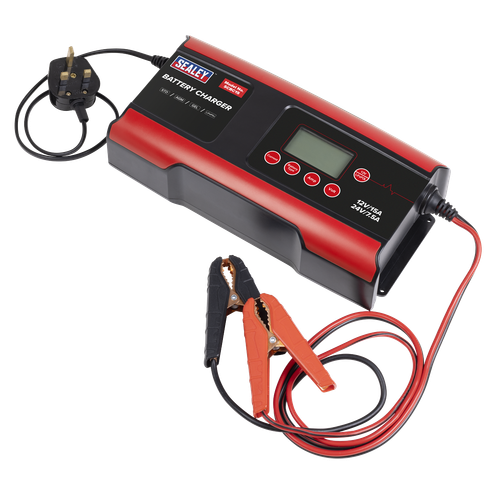 12/24V Compact Smart Battery Charger & Maintainer 15A