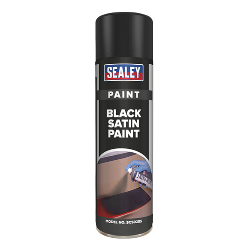Satin Paint 500ml - Black