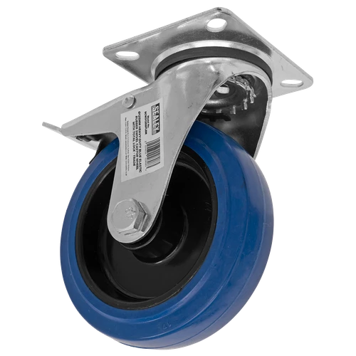 125mm Castor Wheel with Swivel Plate & Total Lock