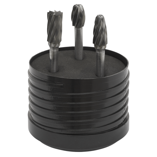 Tungsten Carbide Rotary Burr Set 3pc - Ripper/Coarse