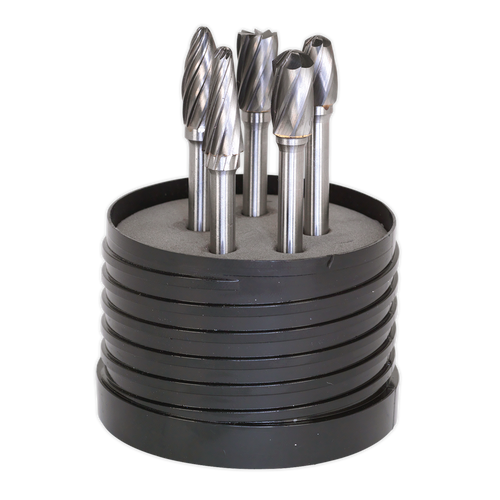 Tungsten Carbide Rotary Burr Set 5pc - Ripper/Coarse
