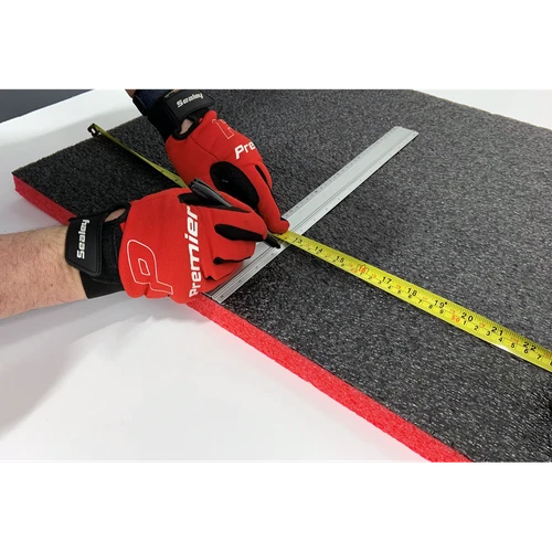 Easy Peel Shadow Foam® 1200 x 550 x 50mm, Red/Black - Pack of 3