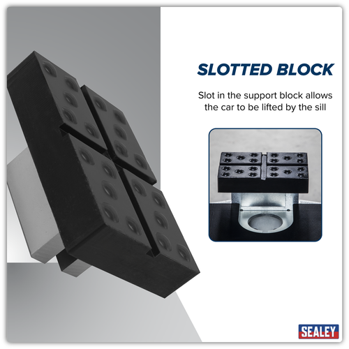 Cross Slotted Rubber Support for Viking Jacking Beams 82mm
