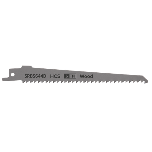 Reciprocating Saw Blade for Clean Wood 150mm 6tpi - Pack of 5